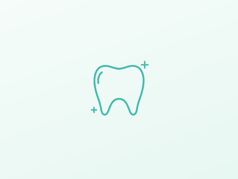 Tooth icon illustrating children’s cleanings and checkups