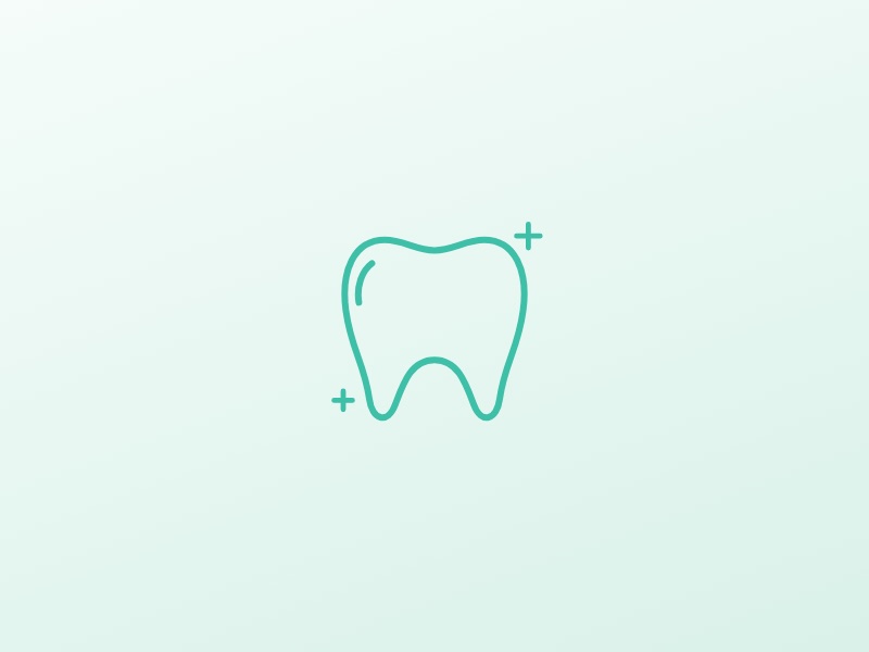 Tooth icon illustrating dental sealants and fluoride