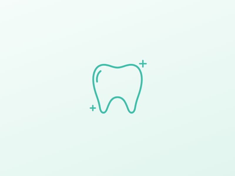 Tooth icon illustrating children’s fillings and crowns